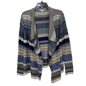 EST. 1946 Navajo Aztec Print Draped Open Cardigan (Size M)